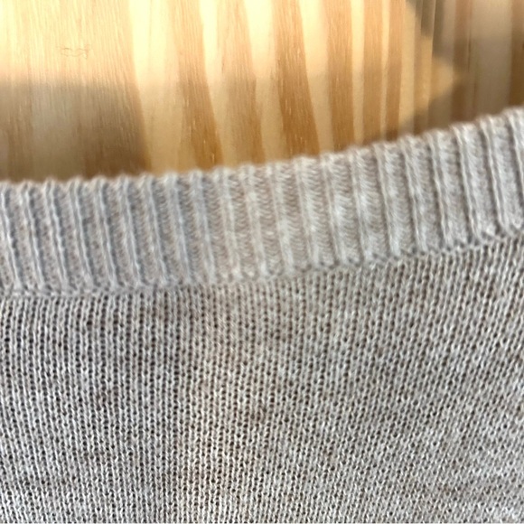 Lilla P Midi Wheat Knit Sweater Dress. Size Large. - Picture 4 of 13